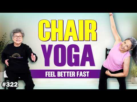 10-Minute Chair Yoga Routine for Seniors to Improve Posture, Flexibility & Mobility