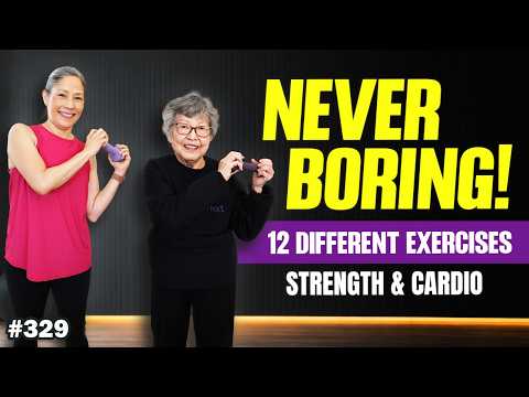 20-Minute Strength & Cardio Workout for Seniors: 12 Exercises with No Repeats