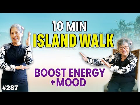 🌺 10-Minute Hawaii Indoor Walking Workout