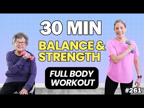 Balance and Strength Workout for Seniors and Beginners