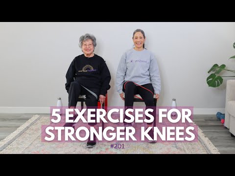 Chair Workout for Seniors | Resistance Band Exercises to Strengthen Knees