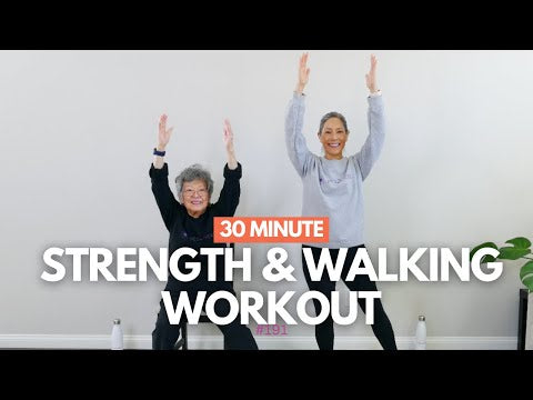 30 Minute Strength and Walking Workout, Exercise for Seniors