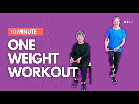 10 Minute One Dumbbell Workout for Seniors