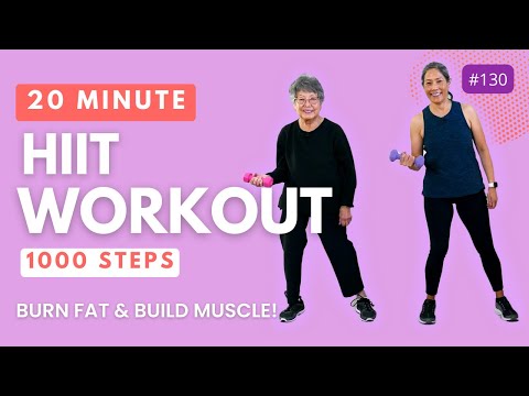 20 Minute HIIT Workout for Beginners, Seniors