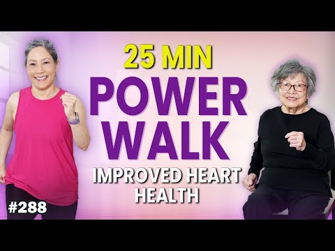 25-Minute Power Walk for Seniors | Seated or Standing Workout