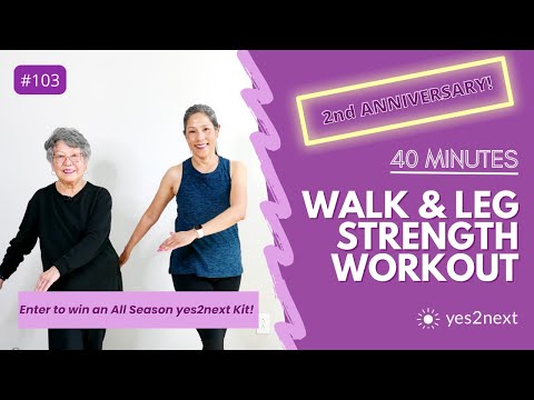 40 Minute Walk & Leg Strength Workout
