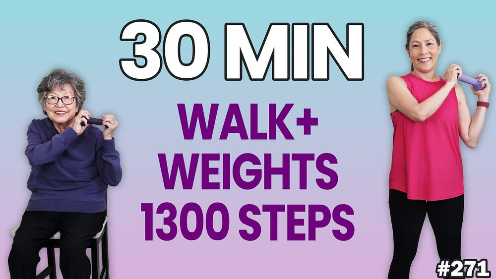 30-Min Walk + Weights | Fat-Burn & Low-Impact (1,300 Steps)