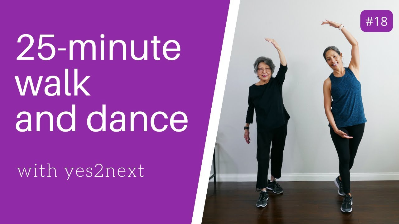 25 Minute Walk and Dance Workout for Seniors, Beginner Exercisers ...