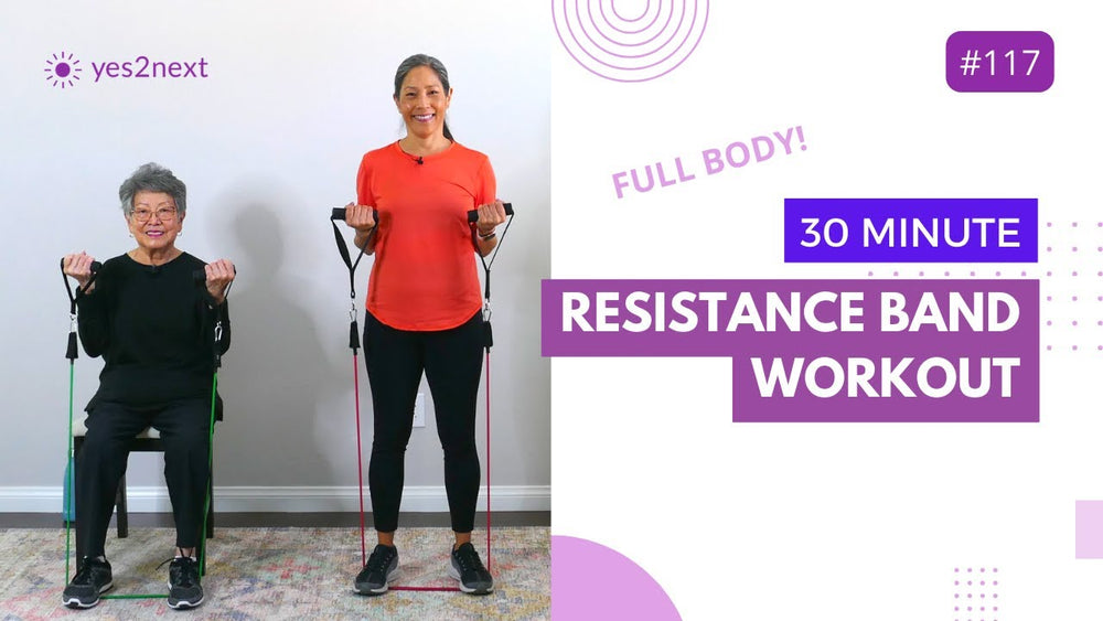 30 Minute Resistance Band Workout for Beginners, Seniors
