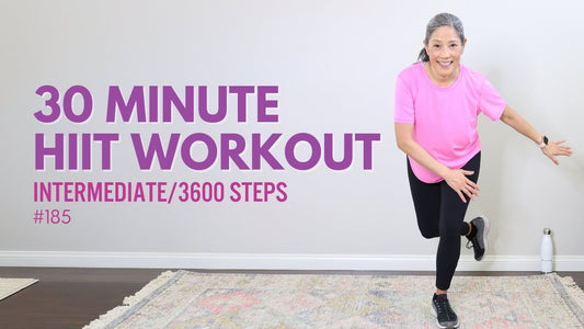 30 Minute Weight Loss HIIT for Seniors (Pyramid format - 60 second top round)