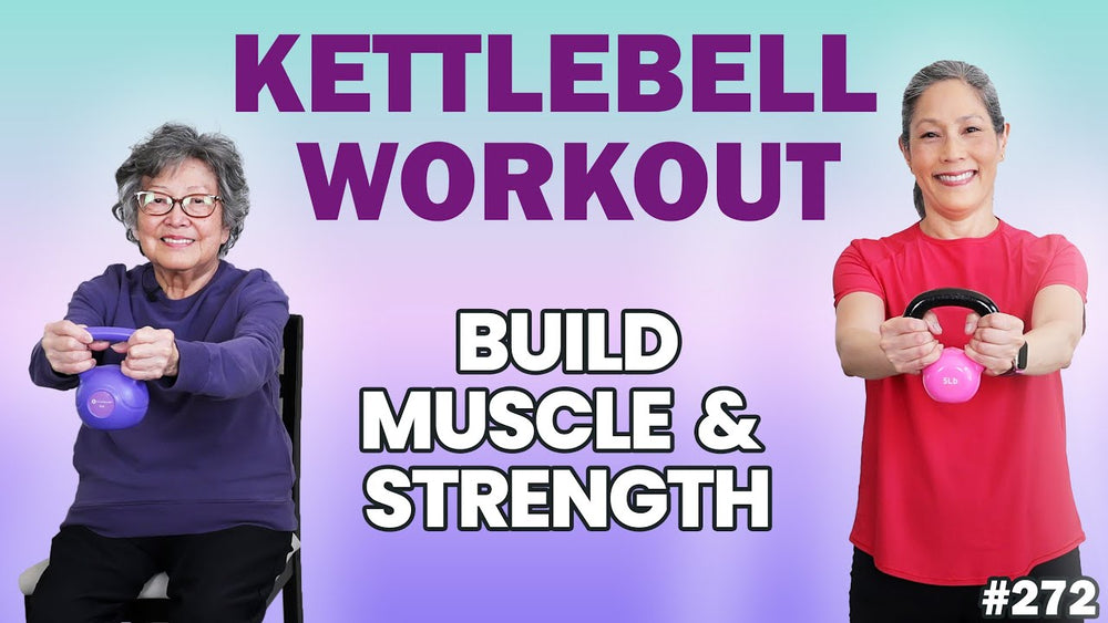 15 Min Kettlebell Workout for Seniors | Build Muscle & Strength