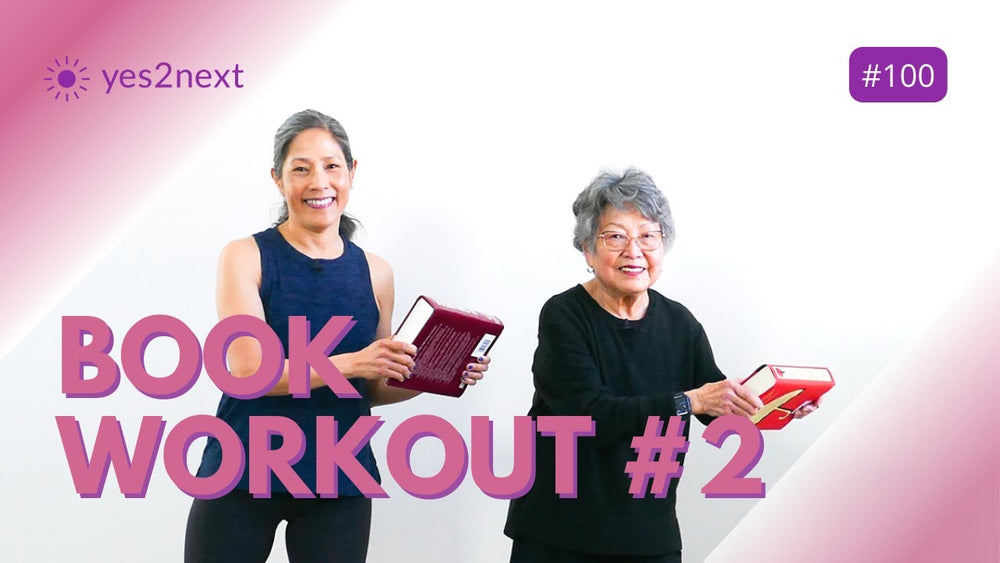 25 minute Full Body Book Workout | Standing or in a Chair | 1200 steps