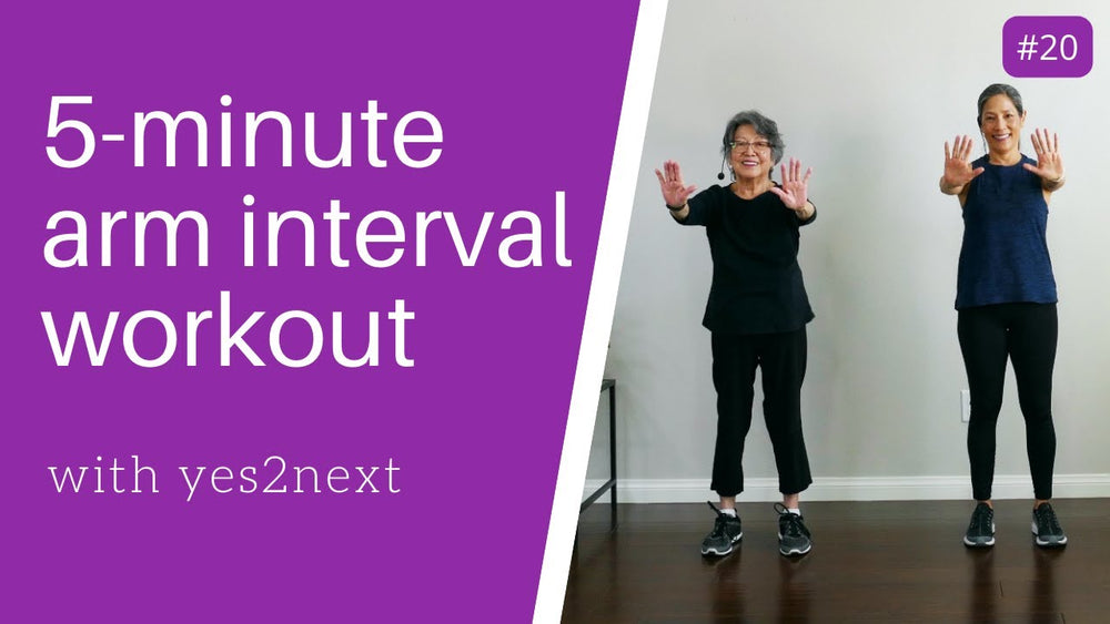 5 Minute HIIT Arm Workout for Seniors, Beginner Exercisers