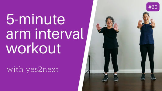 5 Minute HIIT Arm Workout for Seniors, Beginner Exercisers