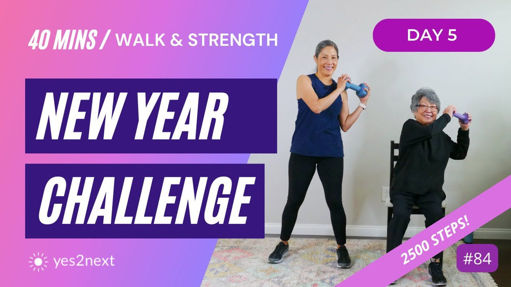 Day 5 New Year Challenge. Cardio Walk and Strength