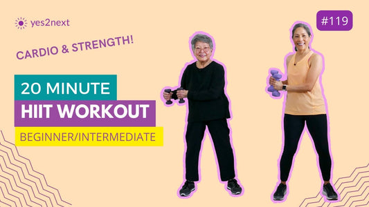 20 Minute Intermediate Cardio & Strength HIIT Workout