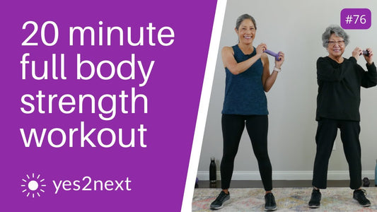 20 Minute Full Body Standing Strength Workout with Dumbbells
